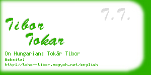 tibor tokar business card